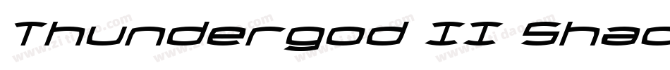 Thundergod II Shadow字体转换